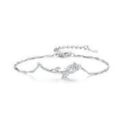 925 Sterling Silver Flower of Love Necklace