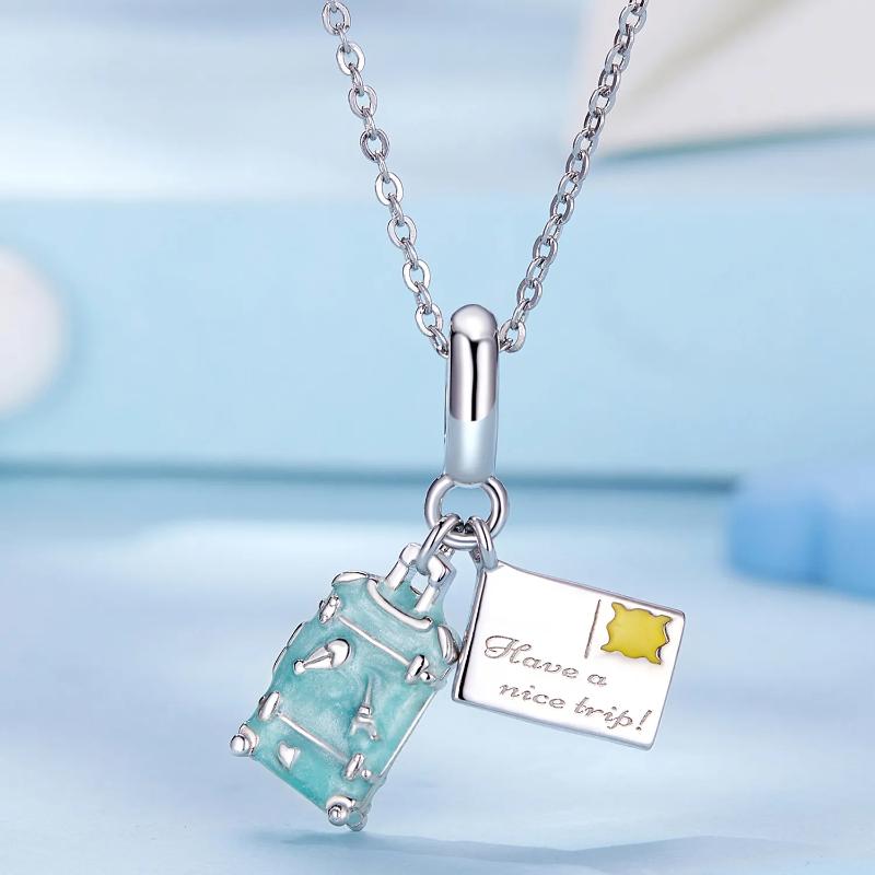 دلاية انسيال فضة عيار 925 علي شكل حقيبة السفر