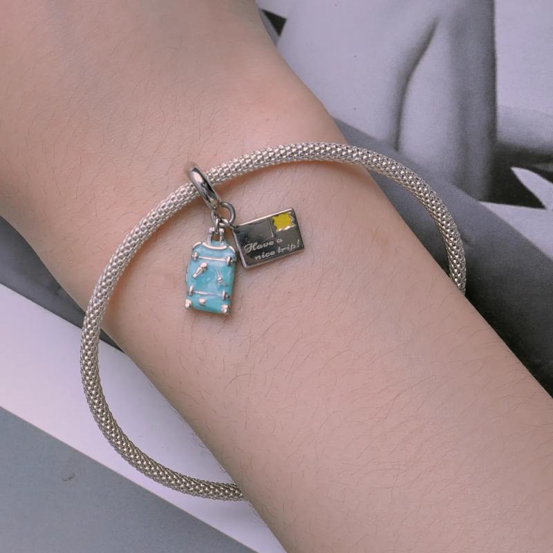 دلاية انسيال فضة عيار 925 علي شكل حقيبة السفر