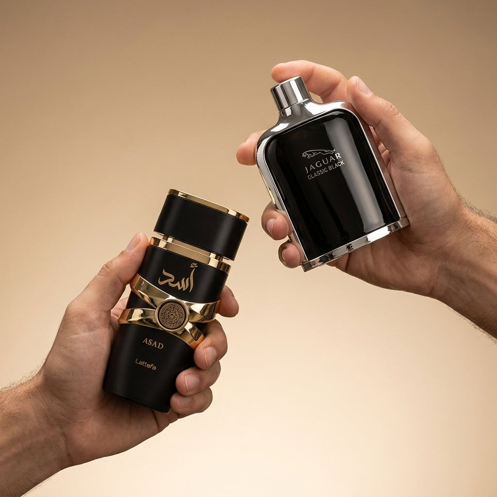 Predator Bundle – Lattafa Asad & Jaguar Classic Black for Men