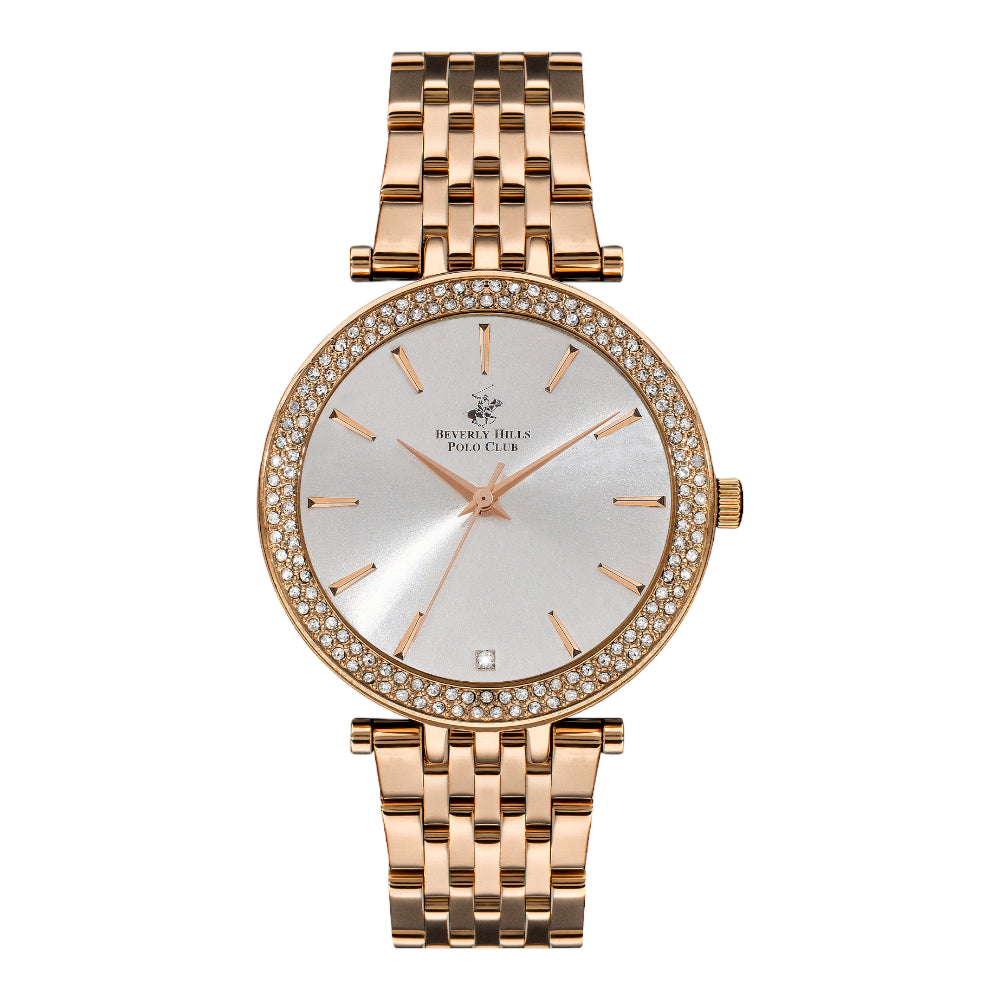 Beverly Hills Polo Club Women's Analog Stainless Steel Watch