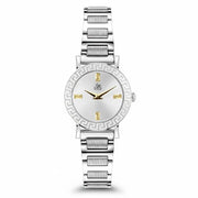 Reys Women's Analog Watch – Silver Stainless Steel Case & Bracelet with Silver Dial