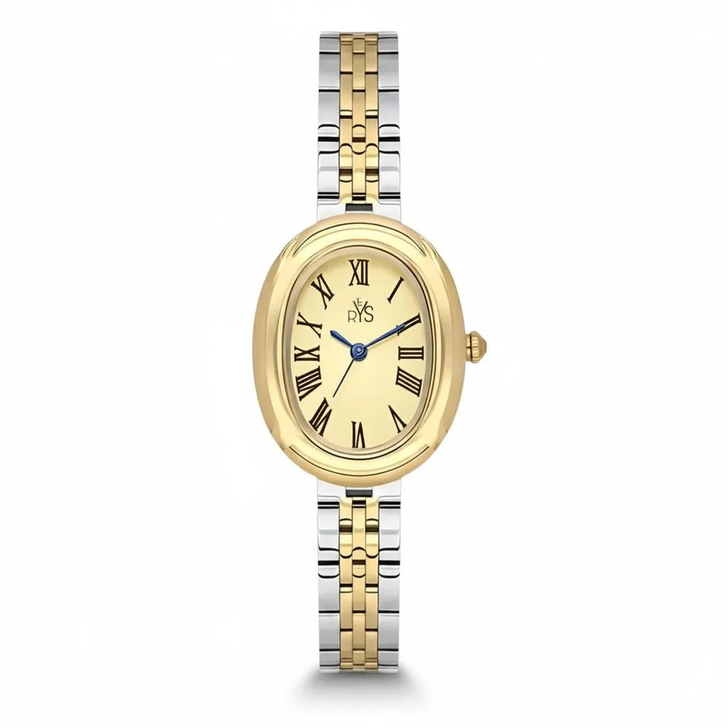 RYSS Women's Watch with Mother-of-Pearl Dial and Two-Tone Bracelet