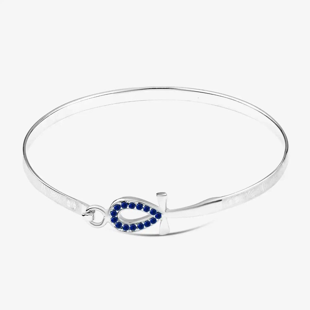 RBB035 - Egyptian 925 Sterling Silver Ankh Bracelet