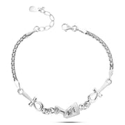 Nefertiti and Ankh Bracelet – 925 Sterling Silver with Pharaonic Design

