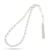 Handmade 925 sterling silver prayer beads, 33 beads