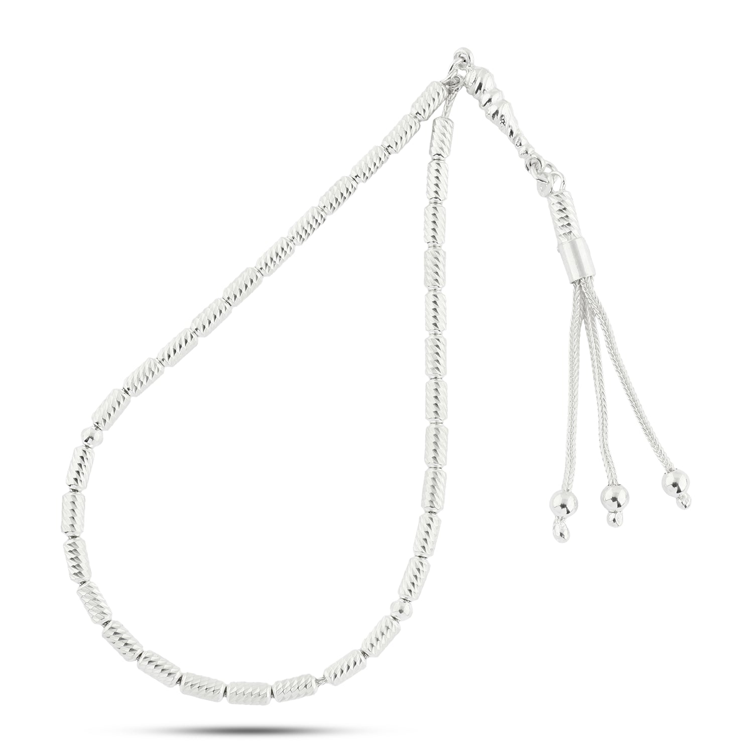 سبحة فضة عيار 999 ستايل أنيق للجنسين