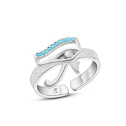Ring Featuring A Pharaonic Eye Of Horus Design 925 Sterling