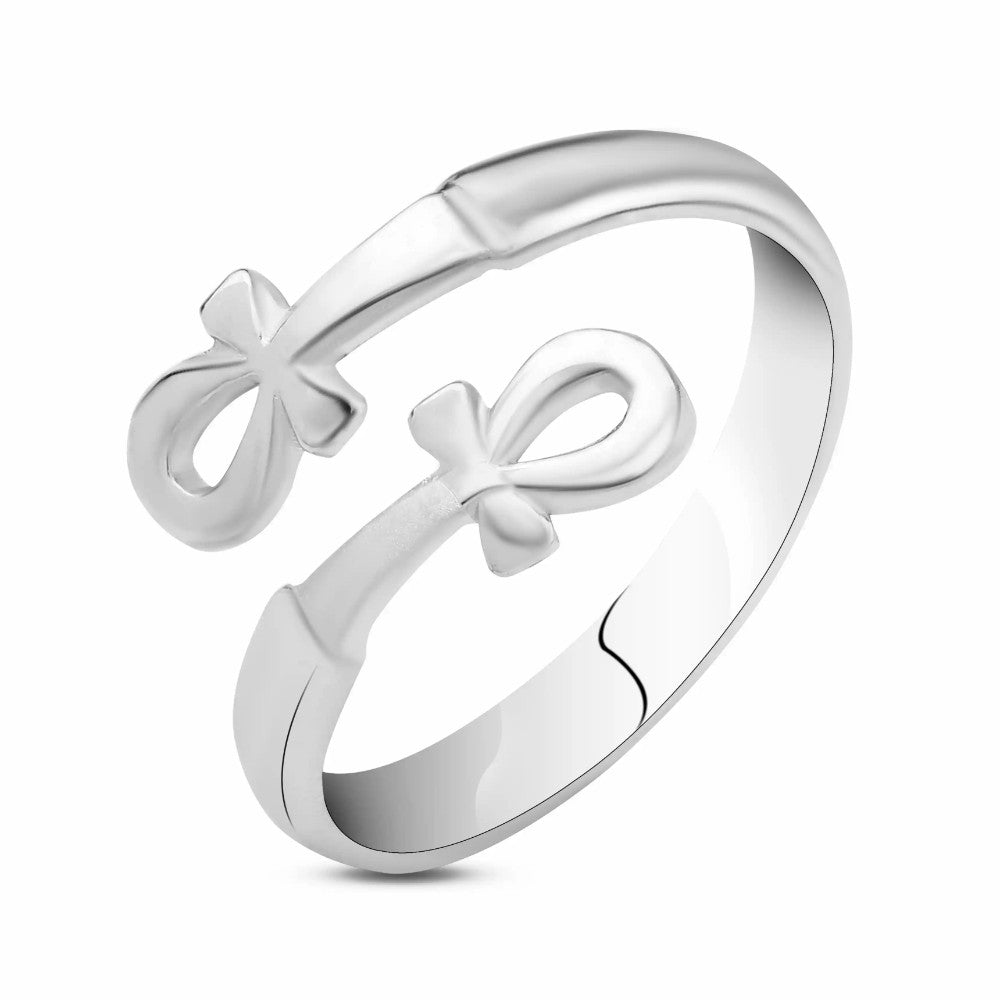 Key Of Life 925 Egyptian Silver Ring