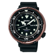 Seiko Prospex Professional Black Dial Rose Gold Bezel Men's Watch