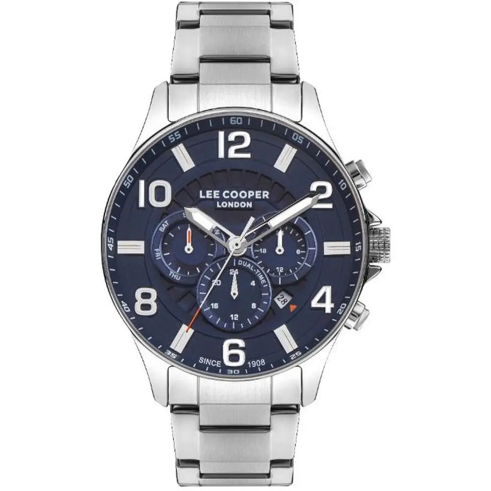 ساعة يد لي كوبر متعددة الوظائف بسوار ستانلس ستيل للرجال