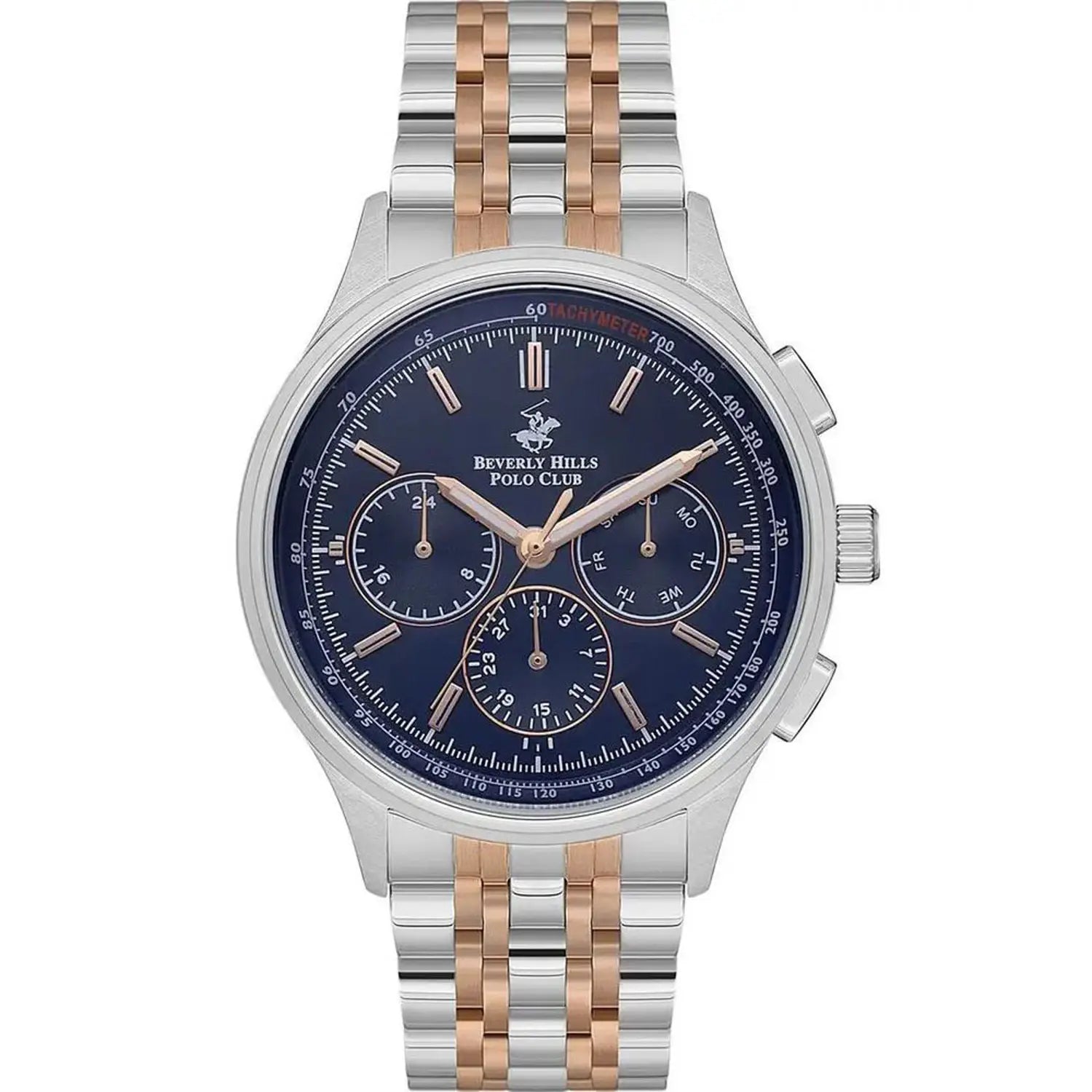 Beverly Hills Polo Club Men’s Multifunction Watch with Dark Blue Dial – BP3556X.590