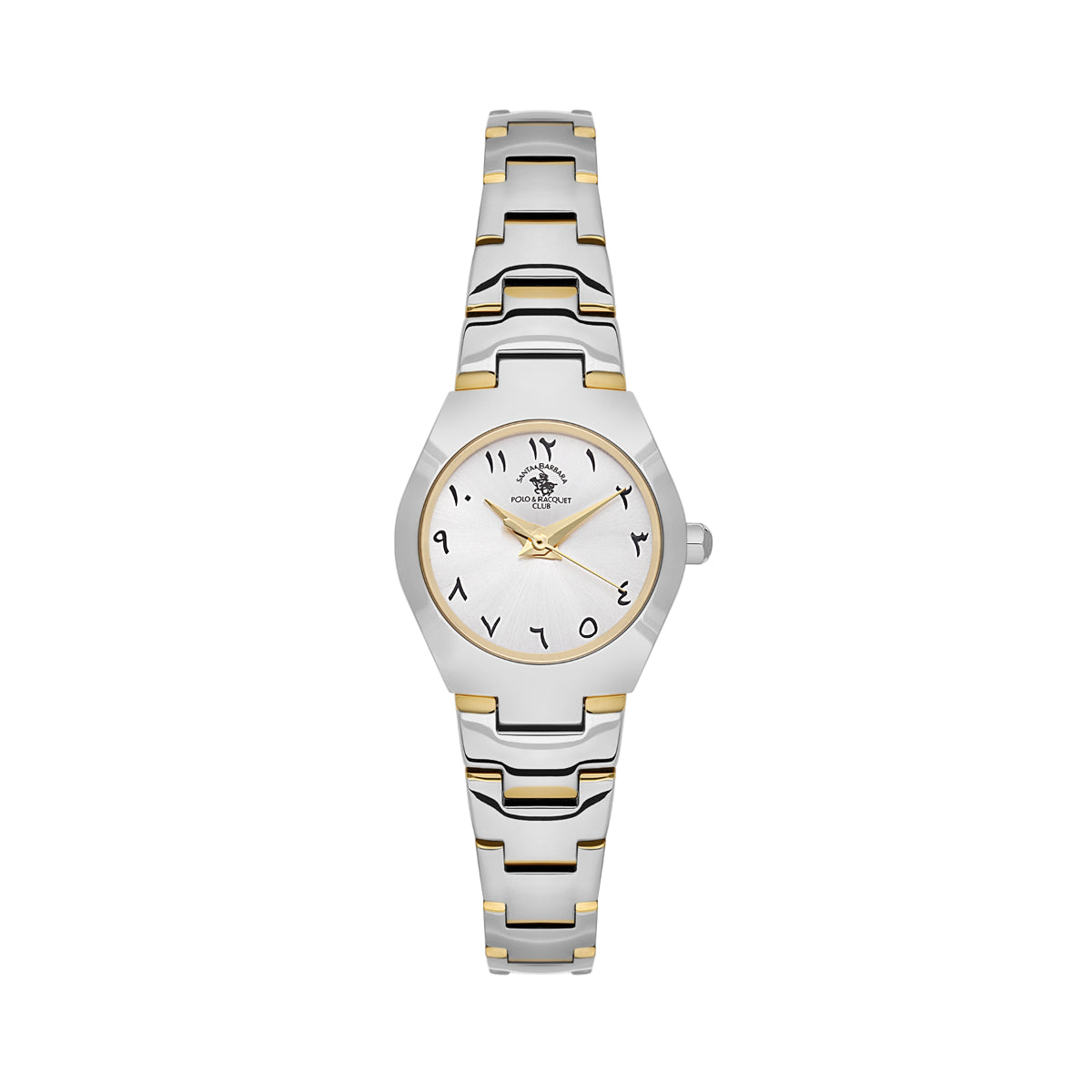 ساعة سانتا باربرا بولو آند راكيت النسائية بمينا فضي SB.1.10612-9