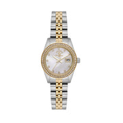 Santa Barbara Polo & Racquet Women’s Watch with Gold & Silver Bracelet SB.4.10015-4