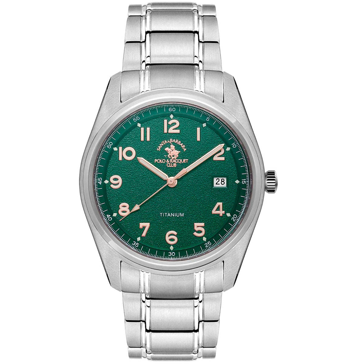 ساعة سانتا باربرا بولو آند راكيت الرجالية بمينا أخضر SB.4.10013-4