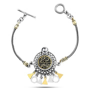 925 Egyptian silver bracelet (The heaven of my eyes, the sky of my heart)