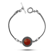 925 Silver Bracelet With a round design