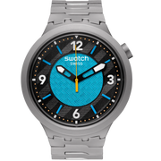 Swatch Frostbloom Silver Stainless Steel Strap Watch For Mens, SB07S116G