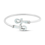 Pharaonic Key Of Life 925 Silver Bangle