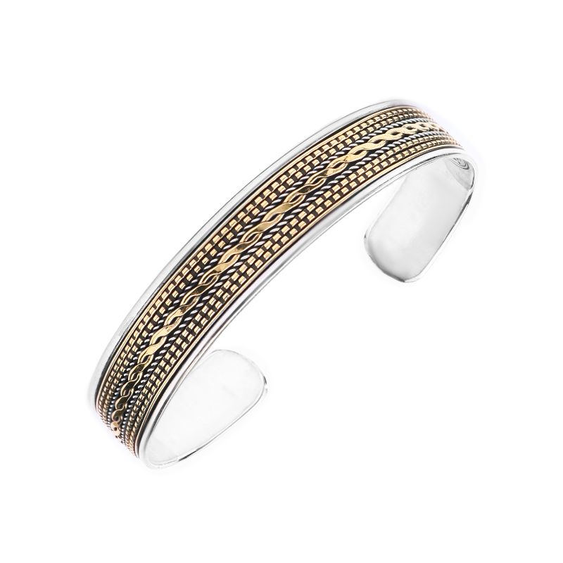 SBC010 - اسورة فضه مصري عيار 925 بنقش عربي