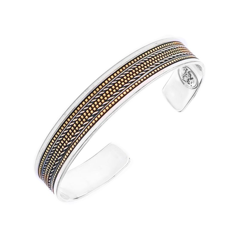 925 Egyptian Silver Bangle for Women with Arabic Design