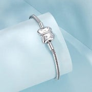 Charm Bracelet 925 Sterling Silver With A Butterfly Design