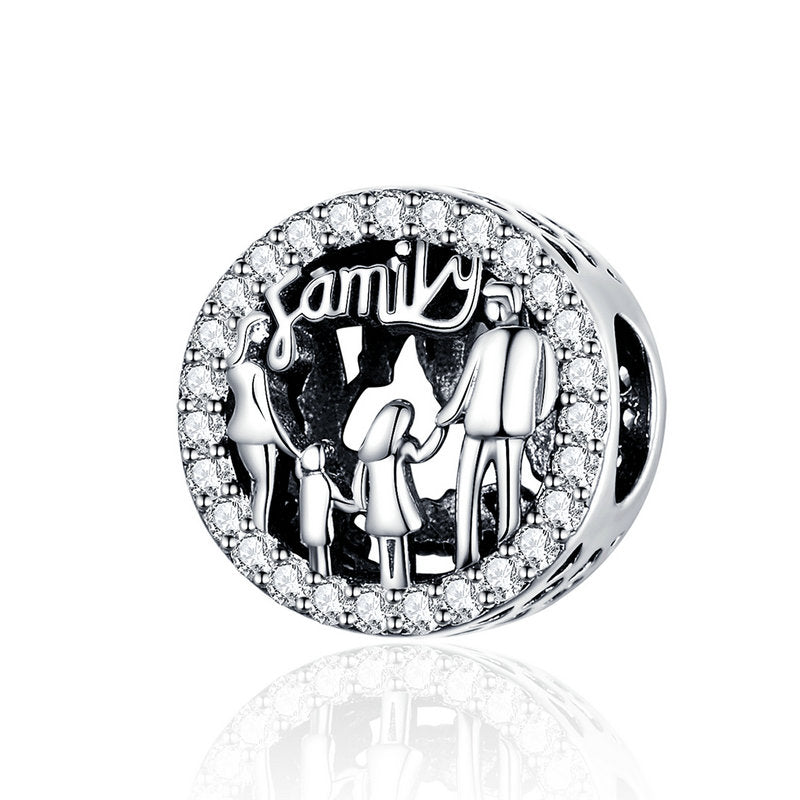SCC1184 - Silver Pendant 925 Carat in the Shape of a Family