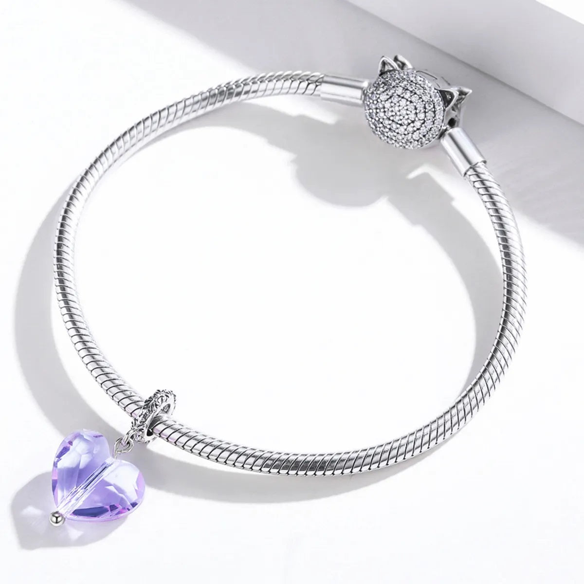 Romantic Heart 925 Silver Charm