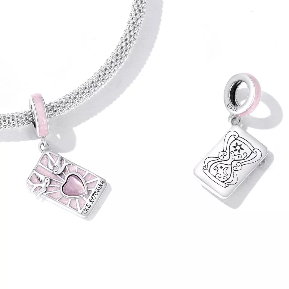 SCC2263 - دلاية انسيال فضة عيار 925 علي شكل عشاق بطاقات التارو