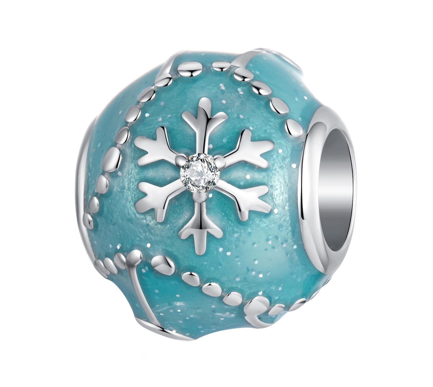Snowflake Charm - 925 Sterling Silver