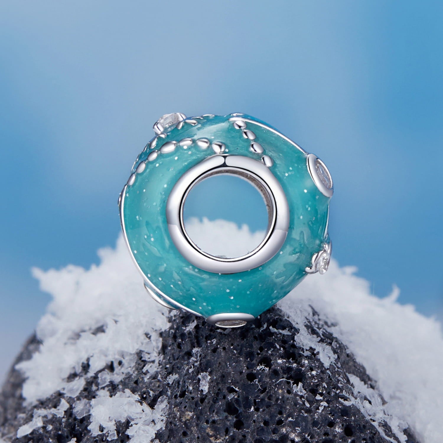 Snowflake Charm - 925 Sterling Silver