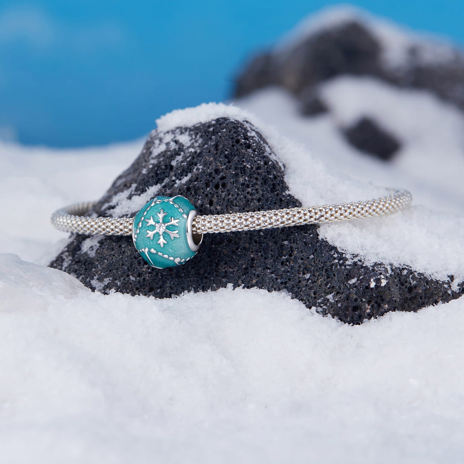 Snowflake Charm - 925 Sterling Silver