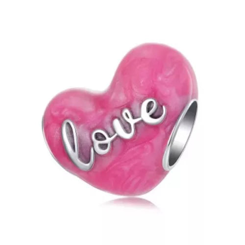 Heart Charm - 925 Sterling Silver