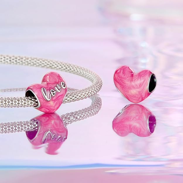 Heart Charm - 925 Sterling Silver