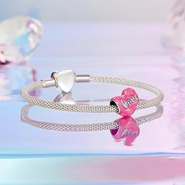 Heart Charm - 925 Sterling Silver