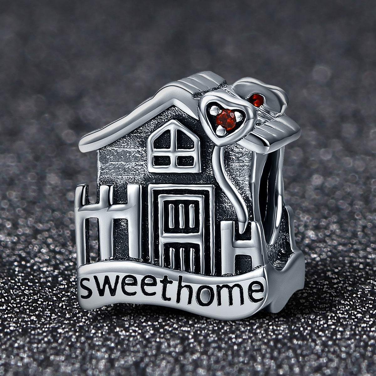 SCC416 - 925 Sterling Silver Charm with a Beautiful House Design