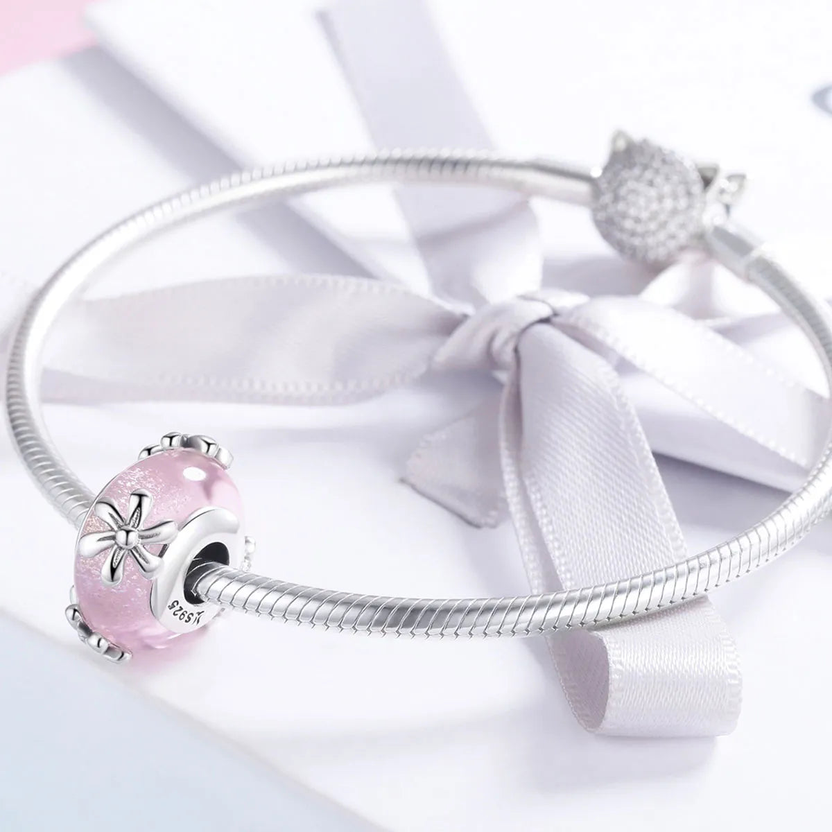 Spring Flowers 925 Silver Charm