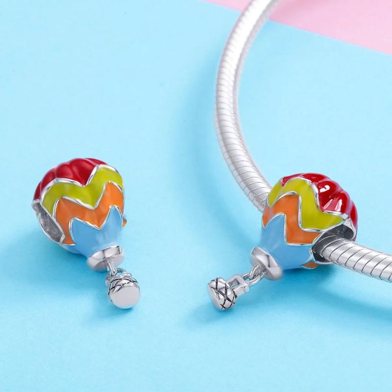 925 Sterling Silver Turkish Balloon Bracelet Charm