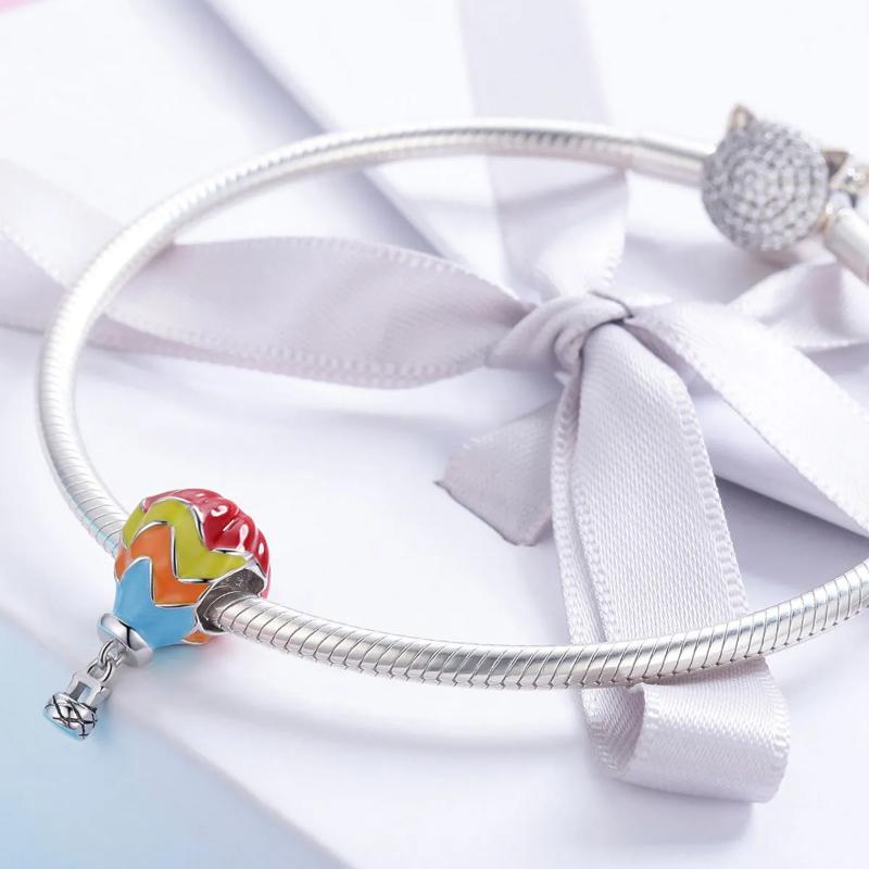 925 Sterling Silver Turkish Balloon Bracelet Charm
