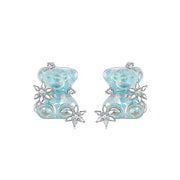 Blue Resin Bear 925 Silver Charm