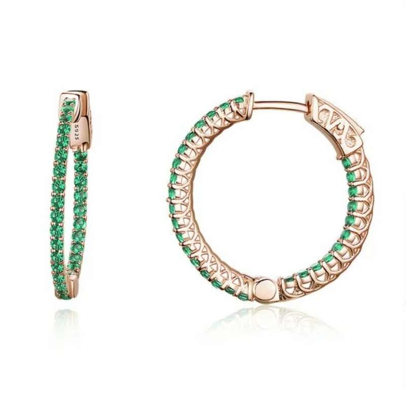 SCE511 - 925 Sterling Silver Circle Earrings
