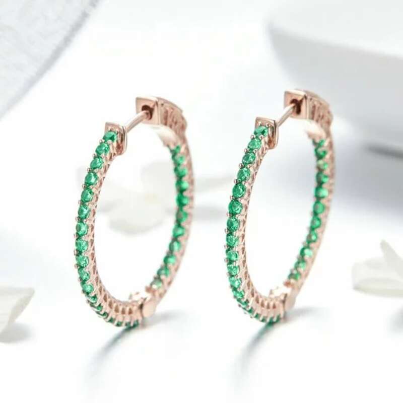 SCE511 - 925 Sterling Silver Circle Earrings