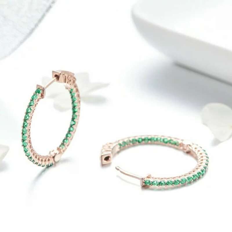 SCE511 - 925 Sterling Silver Circle Earrings
