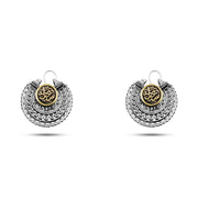 925  Silver Earrings Engraved with the Word “Happiness” in an Elegant Design