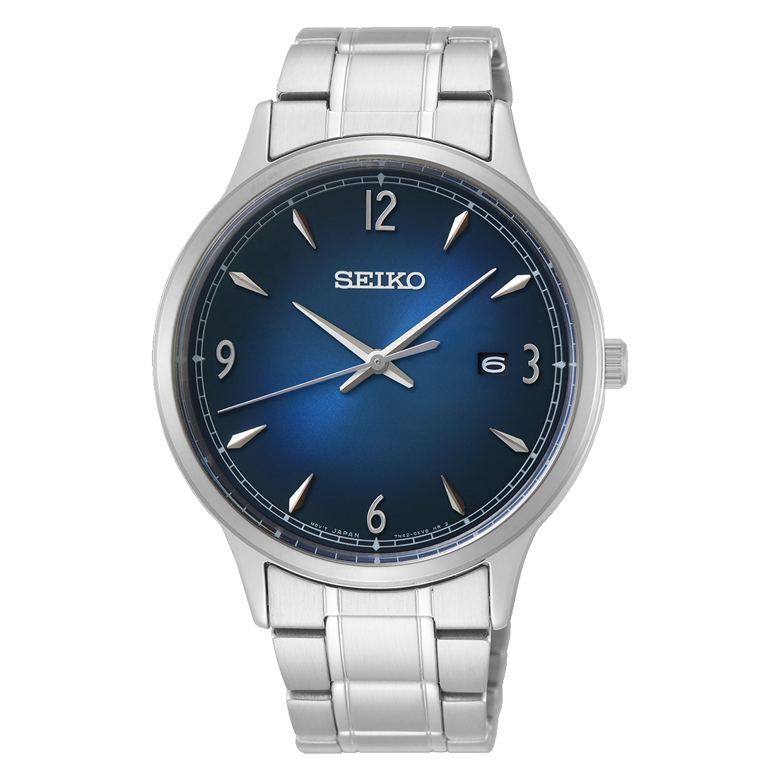 Seiko Gradient Blue Dial Silver Bracelet Men's Watch