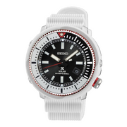 Seiko Prospex Black Dial White Silicone Strap Men's Watch