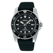 Seiko Prospex Black Dial Black Silicone Strap Men's Watch