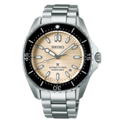 Seiko Prospex Beige Dial Black Bezel Men's Watch