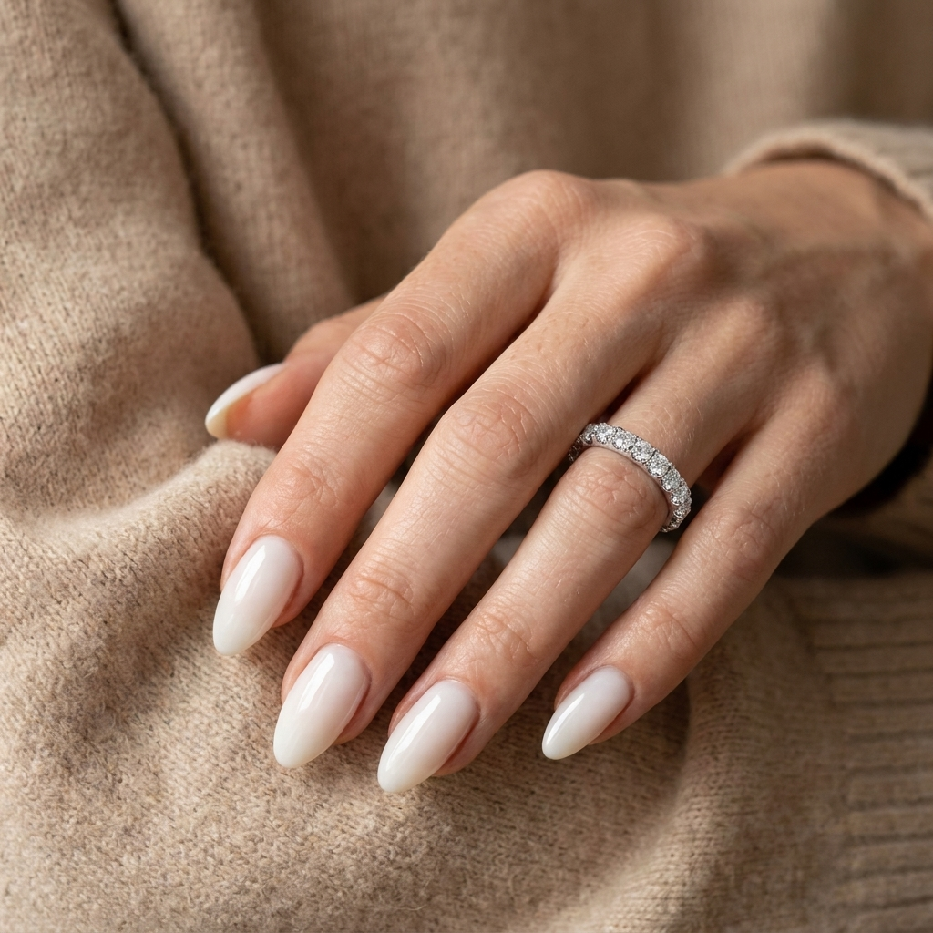 925 Silver Women’s Round Ring Fully Encrusted with Sparkling Stones in a Luxurious Flowing Design