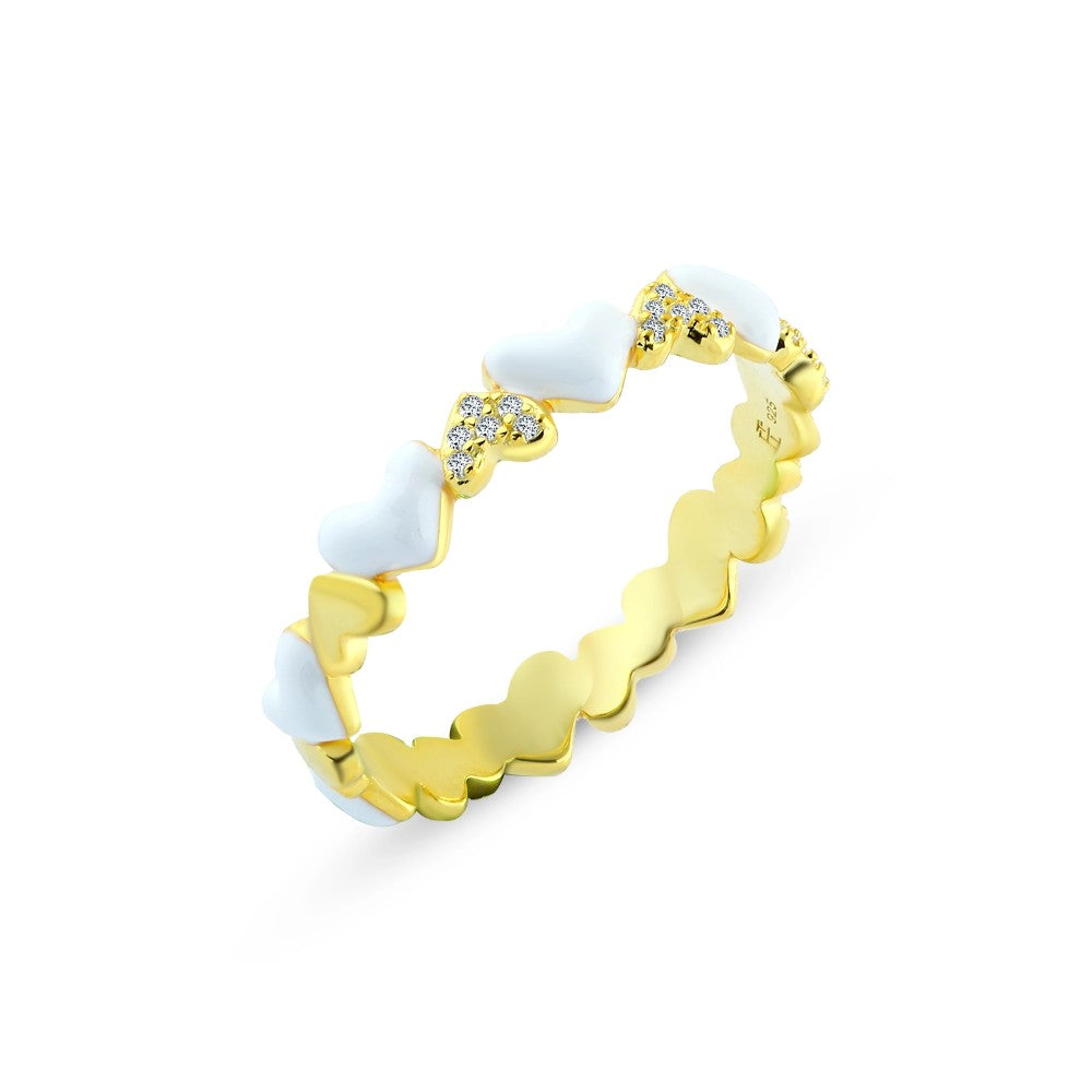 925  silver ring with heart design